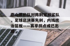 在线体育赛事-包含燕山黑豹队对阵荆楚鲸鲨队，足球总决赛失利，内线统治篮板——赛季拐点或已出现的词条